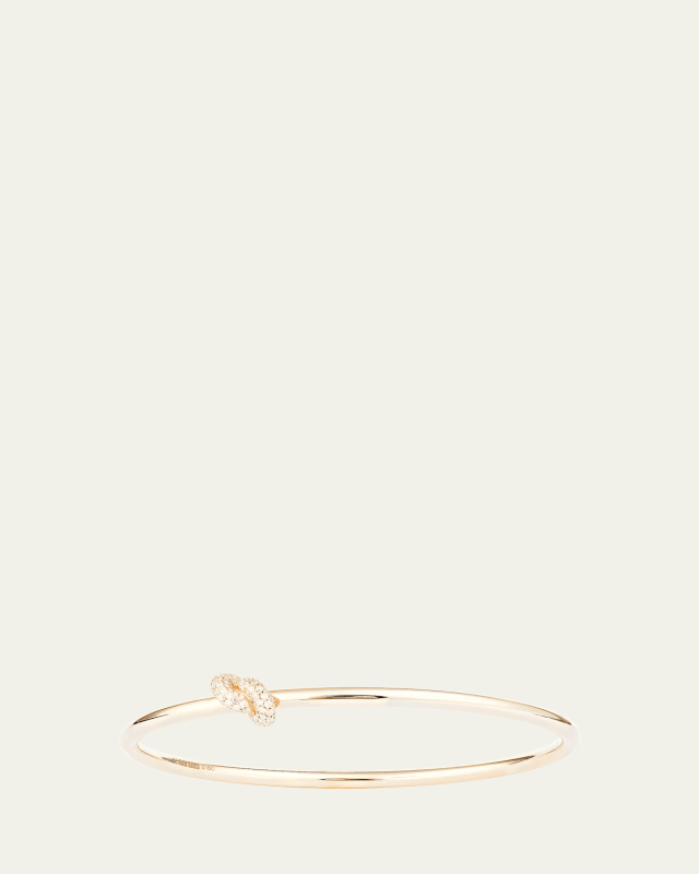 The Legacy Knot Pavé Diamond Bracelet in 18K Yellow Gold